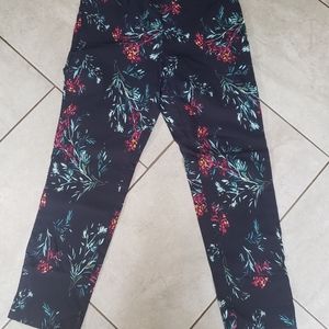 Van Heusen 6 Stretch Navy Floral Pants